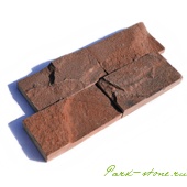 плитка из песчаника фактурная красных оттенков 2 см