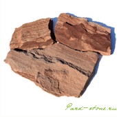 Камень песчаник фонтанка малиновая 3-4 см