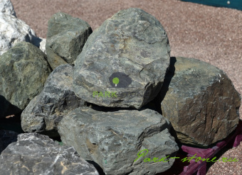 Гранит скальник (серо-зеленый) фр. 100-500 мм., большие камни для ландшафтного дизайна
