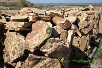 Скальник тигровый фр.100-500 мм, большие камни для ландшафтного дизайна