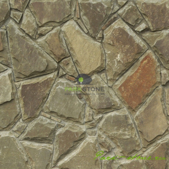 Камень плашка серо-зеленого с заколом фото 