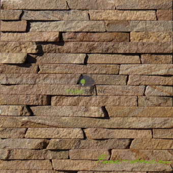 Камень полоска - лапша серо - желтая 3,5 см фото 